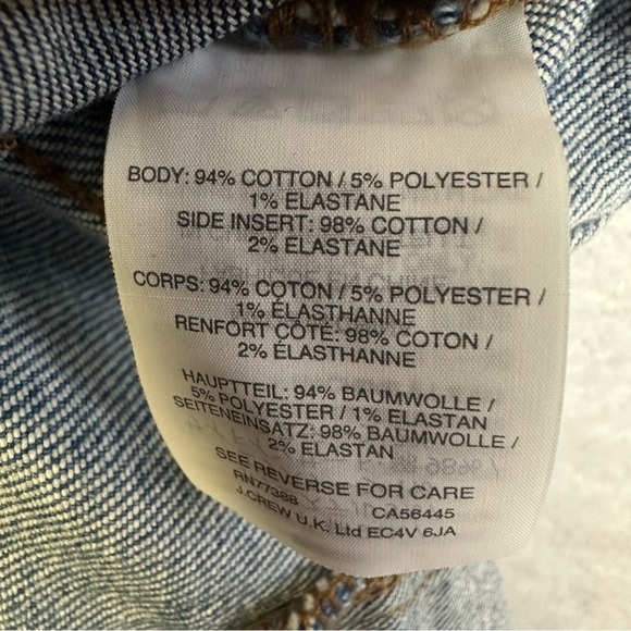 Madewell Size 30 Stretch Denim Straight Mini Skirt Pieced Edition Front Pockets - Picture 6 of 9